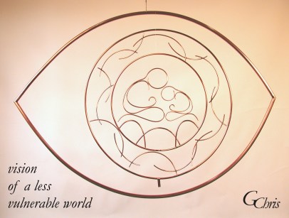 Through the mind's eye, we see the forces attacking and the plight of the vulnerable but we also see the hope for and path to a less vulnerable world. Challenges us to create and bring about a vision of a far less vulnerable world.