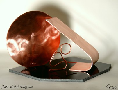 Though a person is at risk of being overwhelmed, the person is given hope by the “rising sun”.