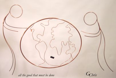As a categorical imperative, challenges and calls upon the world's leaders as well as each of us to do all the good that must be done. [Quote from 