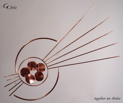 Challenges us to join together to survive and thrive into the future.